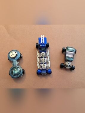 Vintage Topper Johnny Lightning Cars Lot/3 (custom 32 Ford, flameout, nucleon)